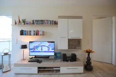 TV/Unterhaltungsangebot in der Unterkunft Strandglück Haus A Strandglück, App 04a