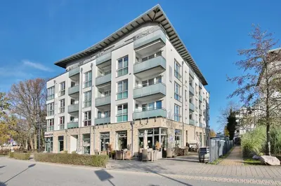 Das Gebäude in dem sich die Ferienwohnung befindet