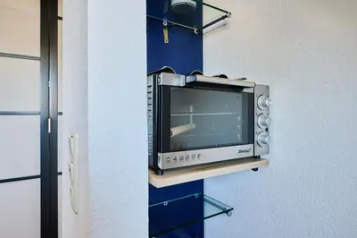 Küche/Küchenzeile in der Unterkunft Ferienwohnung Ostseeperle Moba-Travel