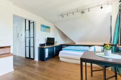 TV/Unterhaltungsangebot in der Unterkunft Ferienwohnung Ostseeperle Moba-Travel