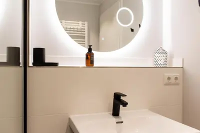 Ein Badezimmer in der Unterkunft Ferienwohnung Ahoi Scharbeutz