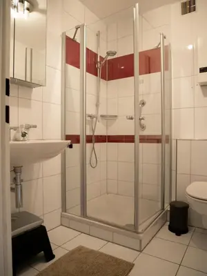 Ein Badezimmer in der Unterkunft App Scharbeutzchen