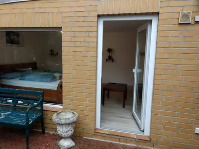Grundriss der Unterkunft Ruhiges, gemütliches Zimmer mit Bad für 2 Personen, mit Gartenterasse