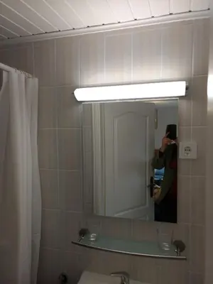 Ein Badezimmer in der Unterkunft Ruhiges, gemütliches Zimmer mit Bad für 2 Personen, mit Gartenterasse