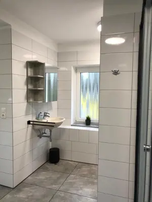 Küche/Küchenzeile in der Unterkunft Dachgeschosswohnung mit Seeblick