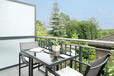 Ein Balkon oder eine Terrasse in der Unterkunft Pier 67 Ostseeglück Neustadt