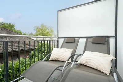 Ein Balkon oder eine Terrasse in der Unterkunft Pier 67 Ostseeglück Neustadt