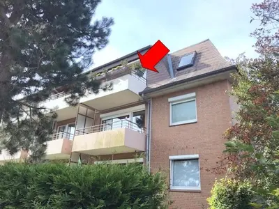 Das Gebäude in dem sich die Ferienwohnung befindet
