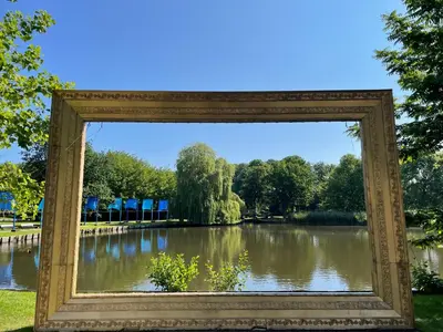 Blick auf einen Fluss in der Nähe der Ferienwohnung