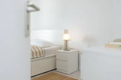 Ein Bett oder Betten in einem Zimmer der Unterkunft Sierksdorfer Weg 4a Küstenperle