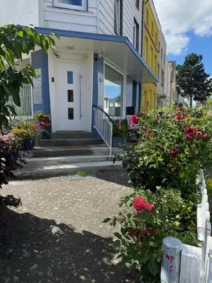 Das Gebäude in dem sich die Ferienwohnung befindet
