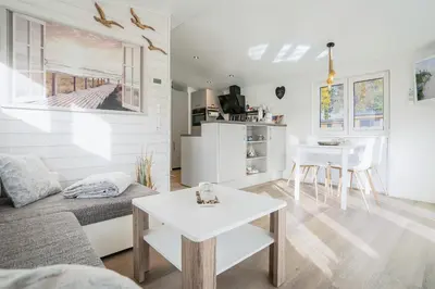 Küche/Küchenzeile in der Unterkunft Ostseecamp Lübecker Bucht Haus Ankerplatz