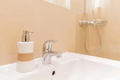 Ein Badezimmer in der Unterkunft Haus Meeresstrand App 405 in Scharbeutz