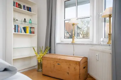 Die Bibliothek in der Ferienwohnung