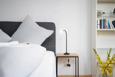 Ein Bett oder Betten in einem Zimmer der Unterkunft OST29a Ferienwohnung Strandliebe