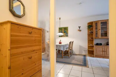 Küche/Küchenzeile in der Unterkunft OST29b Ferienwohnung Muschelbank