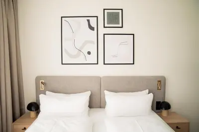 Ein Bett oder Betten in einem Zimmer der Unterkunft Bob W Lübeck Old Town