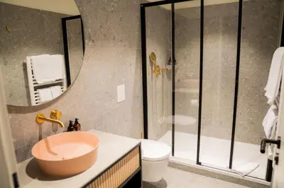 Ein Badezimmer in der Unterkunft Bob W Lübeck Old Town