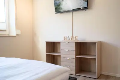 Ein Bett oder Betten in einem Zimmer der Unterkunft MEI27 Strandperle