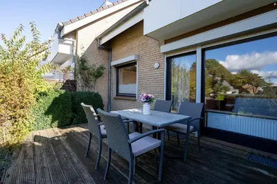 Ein Balkon oder eine Terrasse in der Unterkunft MEI27 Strandperle