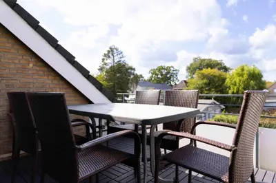 Ein Balkon oder eine Terrasse in der Unterkunft MEI27a Ferienwohnung Ostseetraum