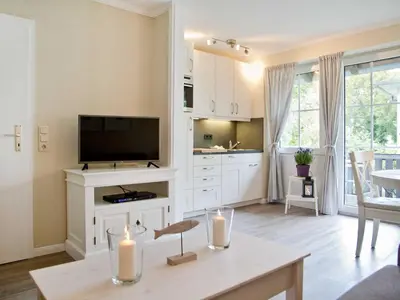 Küche/Küchenzeile in der Unterkunft TRA7c Ferienwohnung Kossmann
