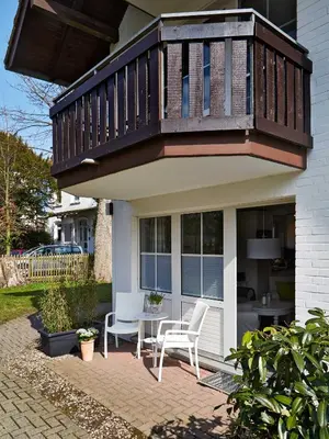 Das Gebäude in dem sich die Ferienwohnung befindet