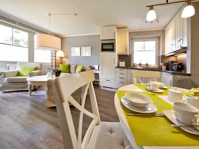 Küche/Küchenzeile in der Unterkunft TRA7d Ferienwohnung Kossmann