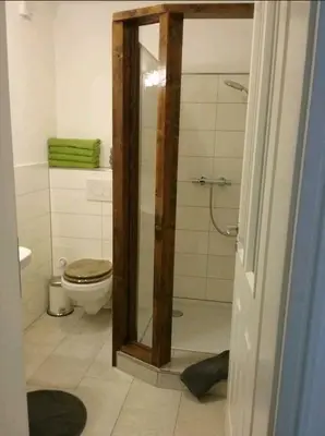 Ein Badezimmer in der Unterkunft Liebevoller Landhaustraum