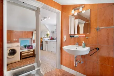 Ein Badezimmer in der Unterkunft Backbord