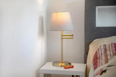 Ein Bett oder Betten in einem Zimmer der Unterkunft Backbord
