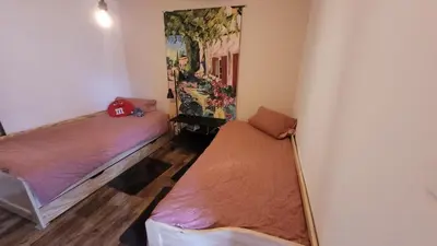 Ein Bett oder Betten in einem Zimmer der Unterkunft Bungalow Küstenherz-Timmendorf