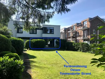 Ein Garten an der Unterkunft Ferienwohnung Ostsee Timmendorferstrand