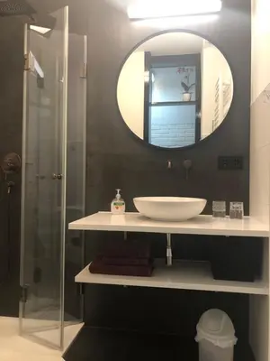 Ein Badezimmer in der Unterkunft Ferienwohnung Ostsee Timmendorferstrand