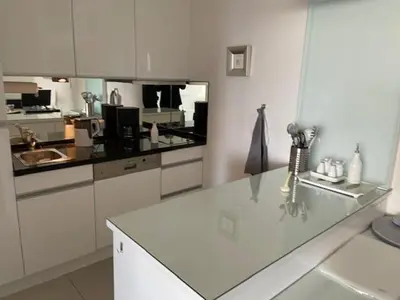 Küche/Küchenzeile in der Unterkunft Top - Apartment mit Aussicht