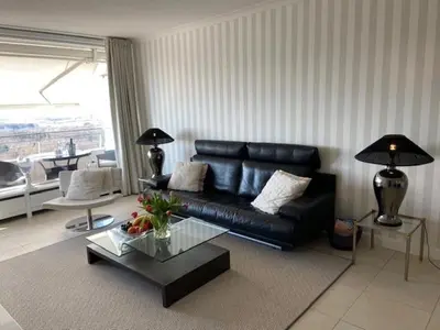 Ein Sitzbereich in der Unterkunft Top - Apartment mit Aussicht