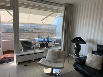 Ein Sitzbereich in der Unterkunft Top - Apartment mit Aussicht