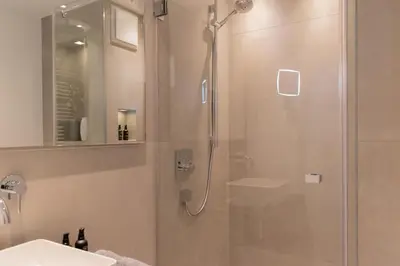 Ein Badezimmer in der Unterkunft Ferienwohung BeachSide No 12