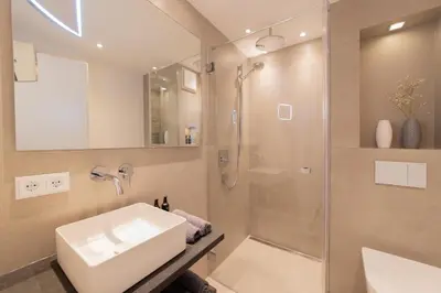 Ein Badezimmer in der Unterkunft Ferienwohung BeachSide No 12