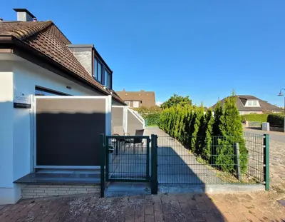 Das Gebäude in dem sich die Ferienwohnung befindet
