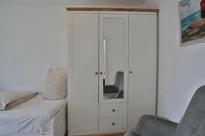 Ein Bett oder Betten in einem Zimmer der Unterkunft Am Elchgrund Am Elchgrund 7 Appartement 2