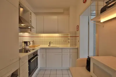 Küche/Küchenzeile in der Unterkunft Am Elchgrund Am Elchgrund 7 Appartement 2