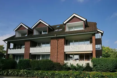 Das Gebäude in dem sich die Ferienwohnung befindet