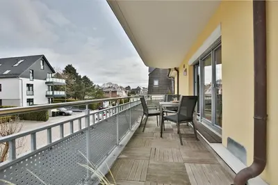 Ein Balkon oder eine Terrasse in der Unterkunft Haus Sommerwind Sommerwind, Appartement 4