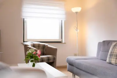 Ein Sitzbereich in der Unterkunft STOE3 Ferienwohnung Waack