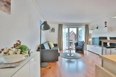 Ein Sitzbereich in der Unterkunft Residenz Alte Bergstraße Res Alte Bergstr , App 14