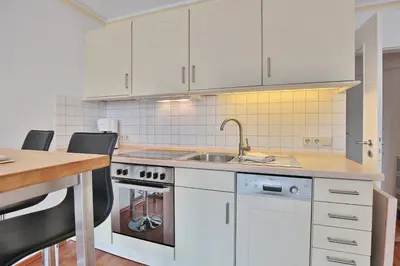 Küche/Küchenzeile in der Unterkunft Residenz Alte Bergstraße Res Alte Bergstr , App 14