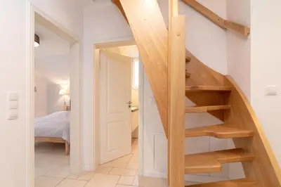 Ein Bett oder Betten in einem Zimmer der Unterkunft Strandallee 53 Sonnendeck