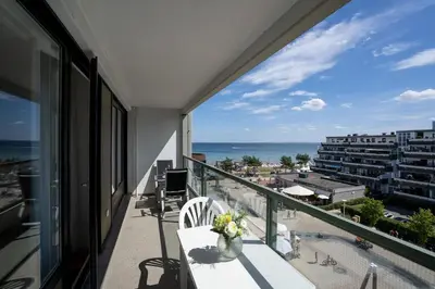 Ein allgemeiner Meerblick oder ein Meerblick von der Ferienwohnung aus