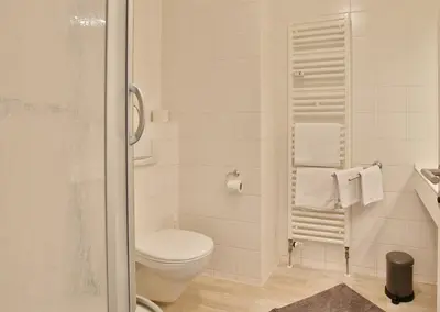 Ein Badezimmer in der Unterkunft Strandduene Stranddüne Appartement 3